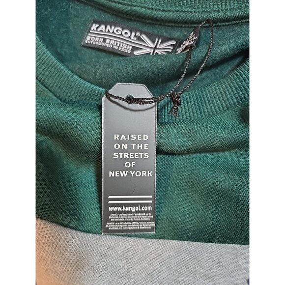 Kangol Men's Color Block Crewneck Pullover Sweatshirt Pockets Size L New - Picture 5 of 16